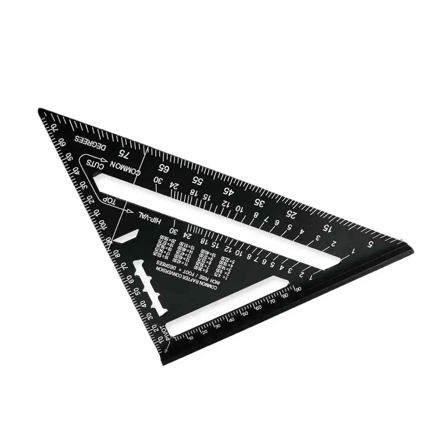 1Pcs 7 Inch Triangle Carpenter Square Aluminum Alloy for Woodworking and Carpentry Triangle Ruler Layout Measuring Tool