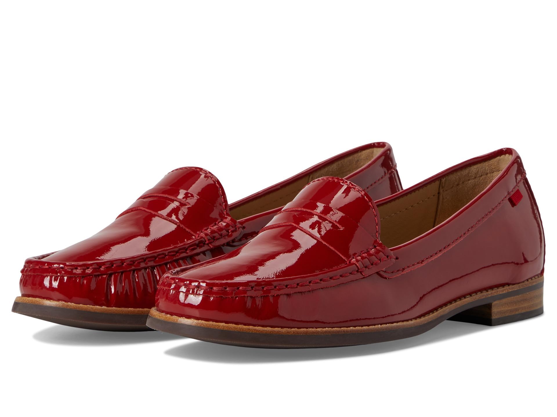 Womens Genuine Leather Slip on Penny Loafers