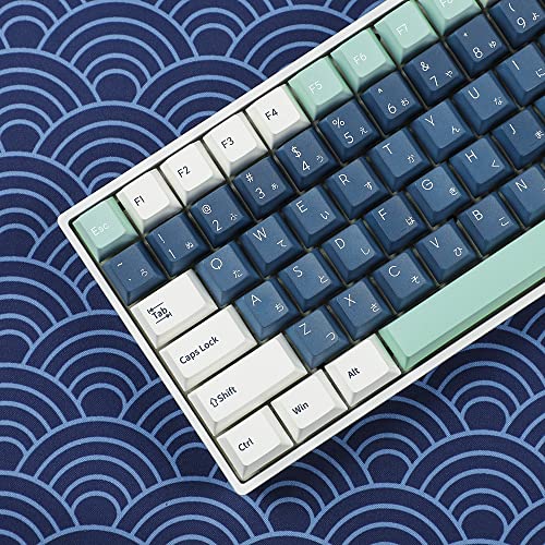 Image of 145 Heraldry Cherry Profile Dye Sub Thick PBT 5 Sides Mac Keycaps Set for ANSI 104 87 61 96 75 GMMK NCR80 Mx Keyboard