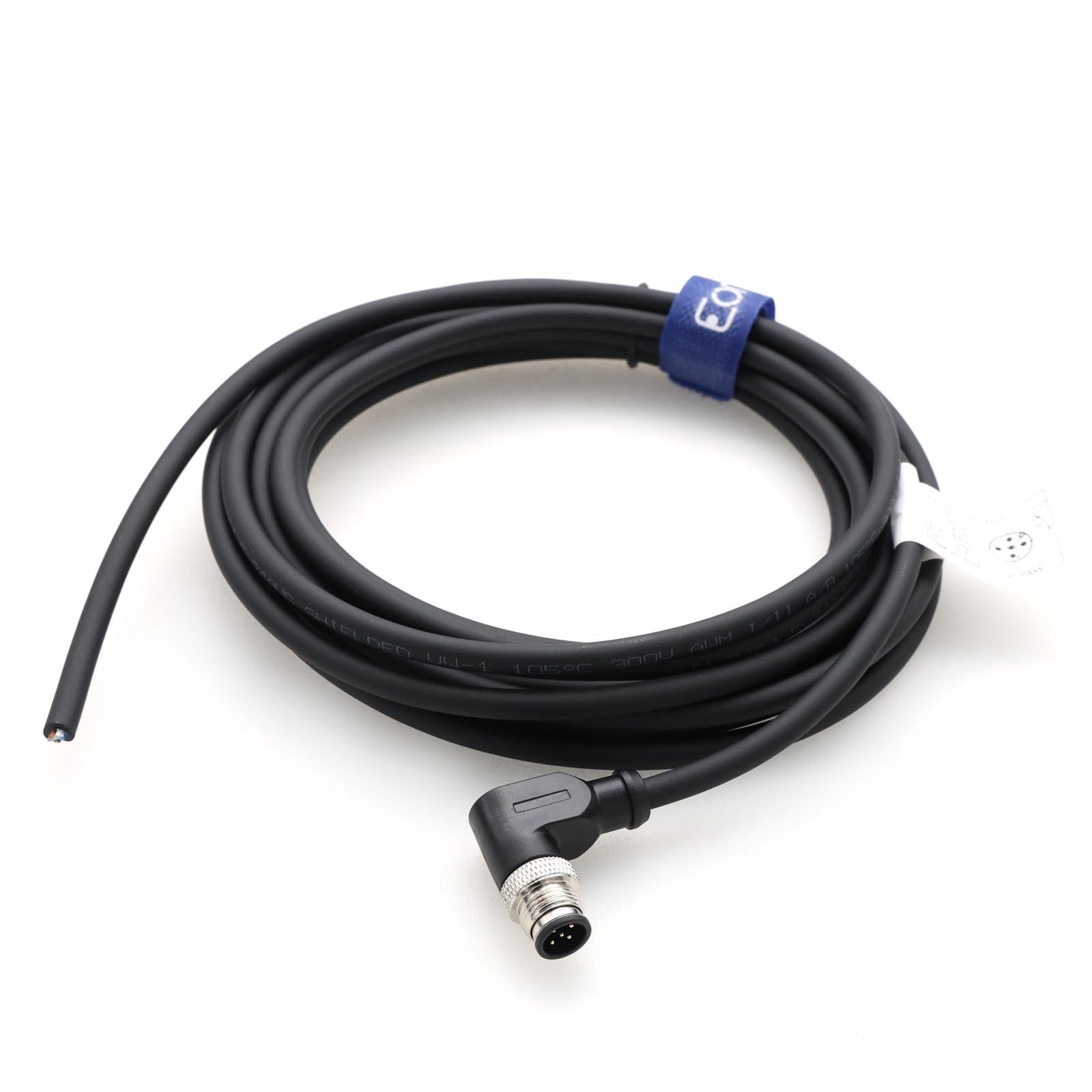 Eonvic Industrial M12 5 Pin Male Aviation Sensor Connector Electrical PVC Cable Right Angle 5M, RA 5 Pin Male-Open, 5 Months - Image 4