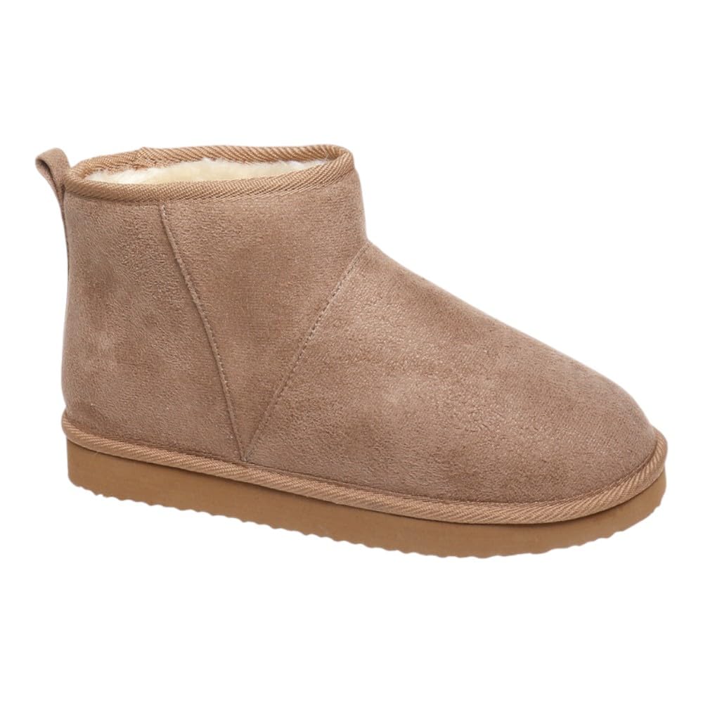 OUTWOODS Women Snow Boots Faux Fur Lined Winter Mini Ankle boots Shoes