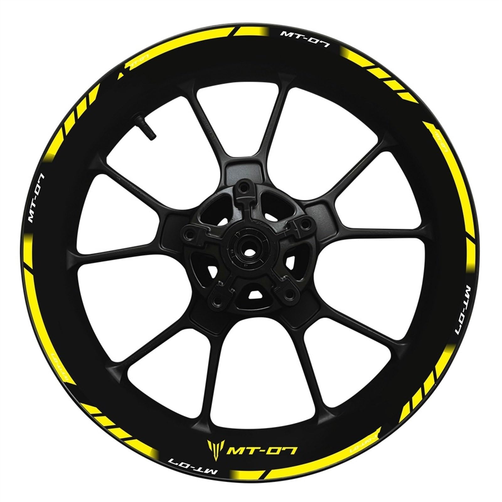 Motorcycle Wheel Hub Decal Decoration Set Rim Reflective Stickers for Yamaha MT07 MT 07 MT-07 2022 Decorative(Color16)