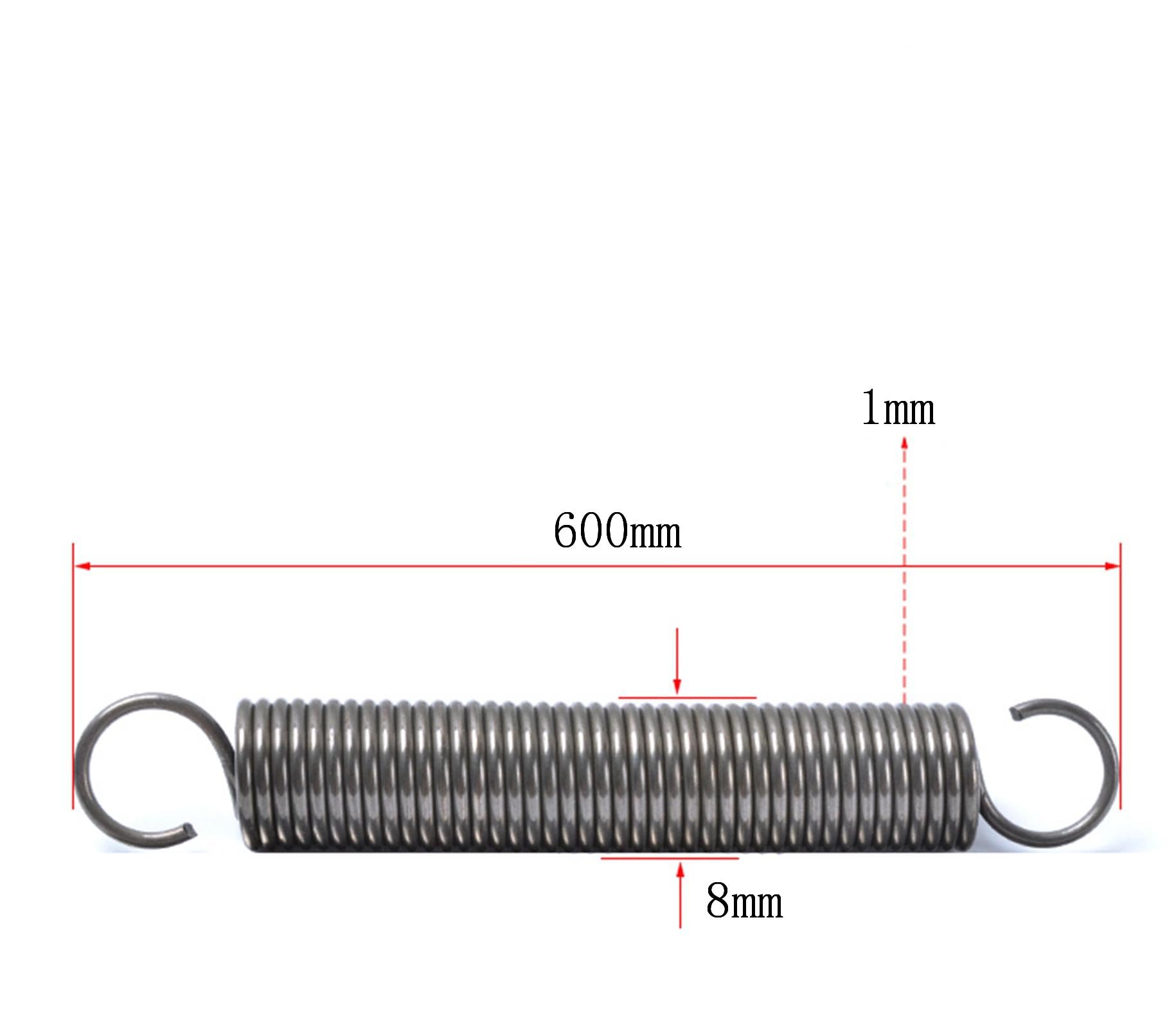 Molle A Trazione In Acciaio Inox 304 - Doppio Gancio, 7,60kg Di Carico, Per Tendaggi E Fitness