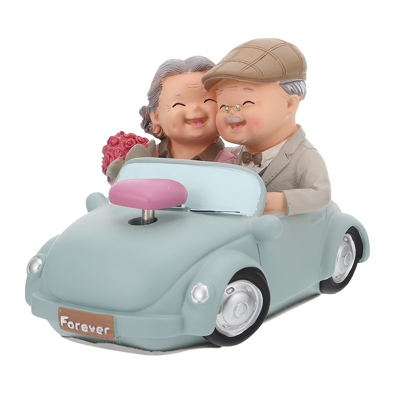 BESPORTBLE Harzfigur Älteres Paar Dekoration Hochzeitstag Geschenk Desktop Ornament für Jahrestag und Heimdekor
