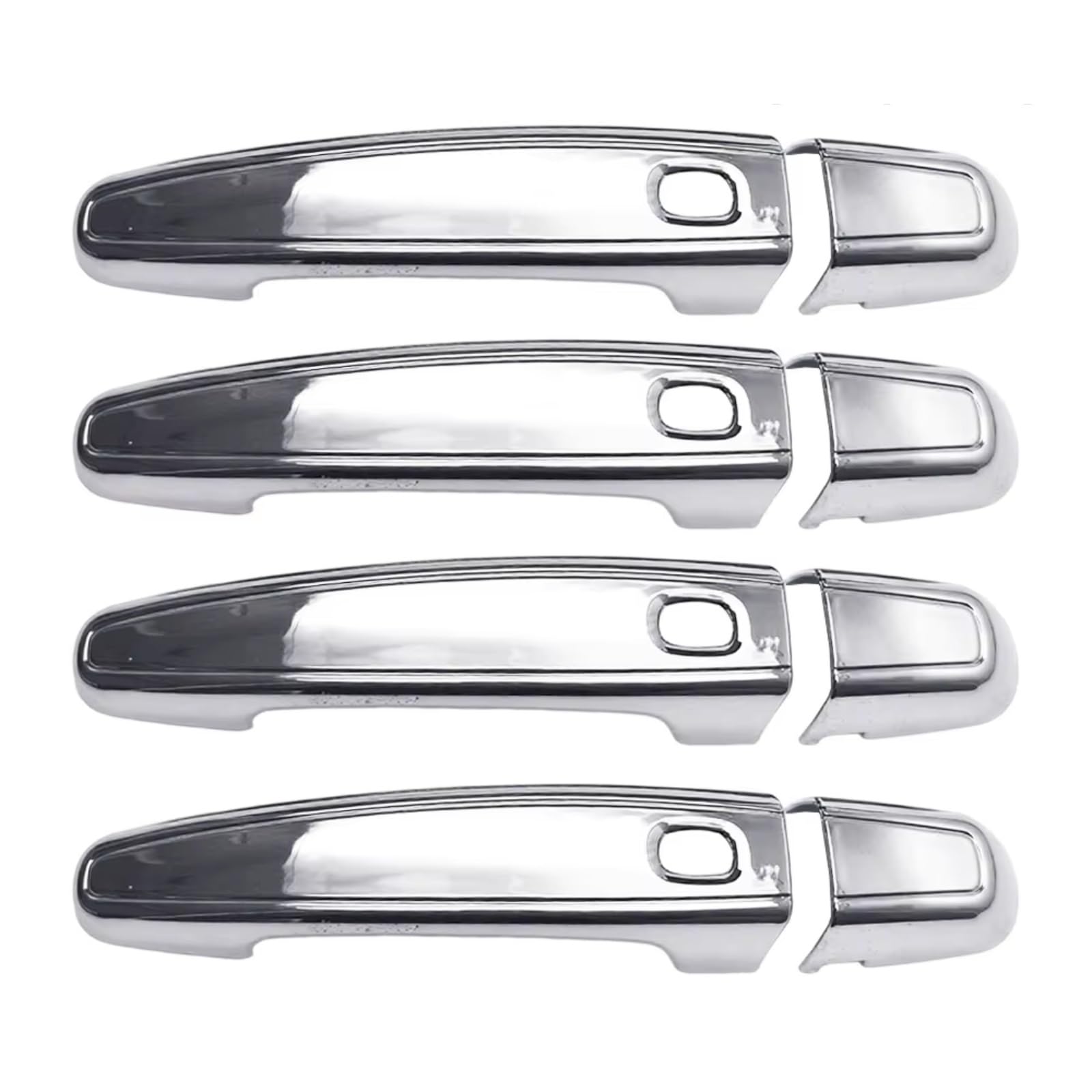 JJRFVBGT Door Handle Trim Compatible with Chevy for Traverse 2018 2019 2020 2021 2022 Chrome Silver Front Rear Trim Set Car Exterior Door Handle Cover