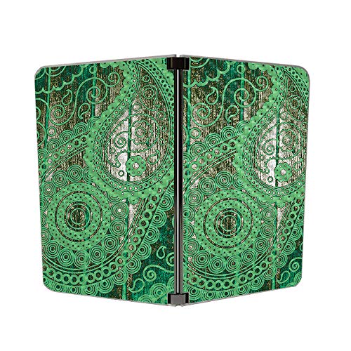 Image of Mighty Skins Carbon Fiber Skin for Microsoft Surface Duo - Vintage Paisley | Protective, Durable Textured Carbon Fiber Finish | Easy to Apply | Made in The USA