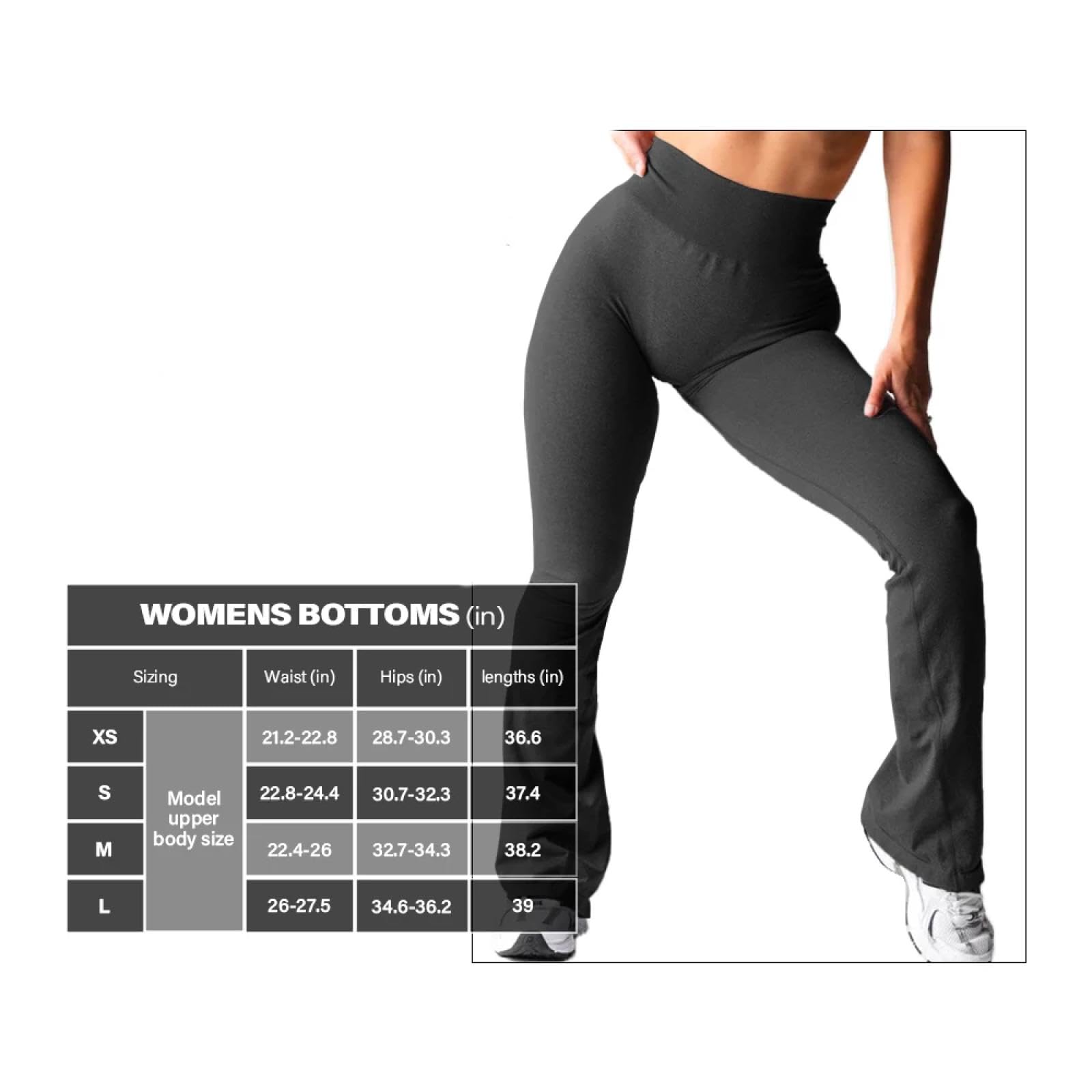 Leggings Damen Hose Mühelose Flare Leggings Damen Weiche Workout Strumpfhosen Fitness-Outfits Yoga-Hosen Gym-Leggings