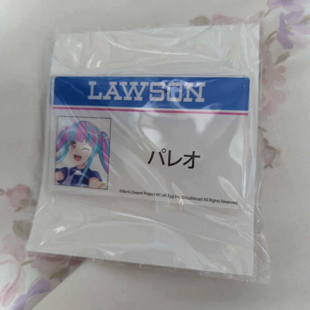 パレオ　ローソンコラボ　アクリルバッジ　バンドリ ローソン限定 バンドリ パレオ ras アクリルネームバッジ