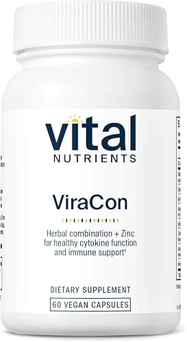 Vital Nutrients ViraCon | Suplemento vegano de apoyo inmunológico* | Zinc, saúco, extracto de raíz de regaliz y otras hierbas para un apoyo