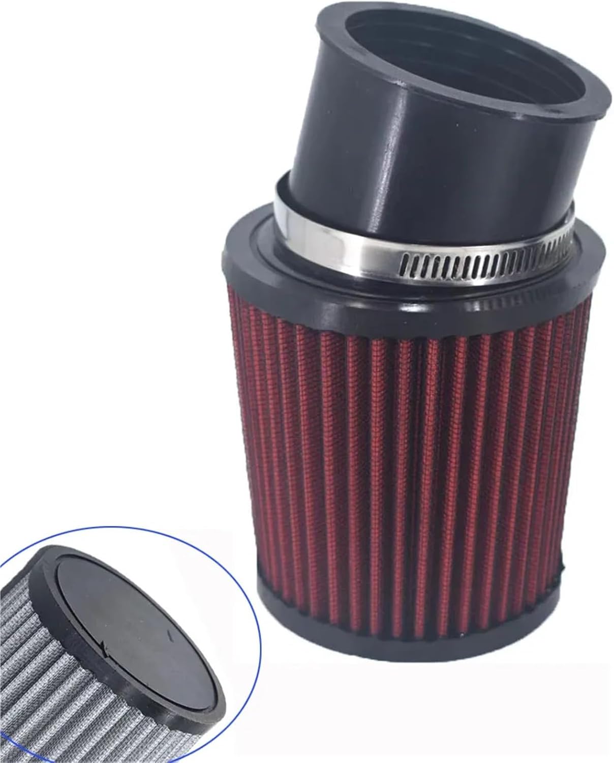Go Kart 62mm Air Filter Aluminum or Rubber(Black A)