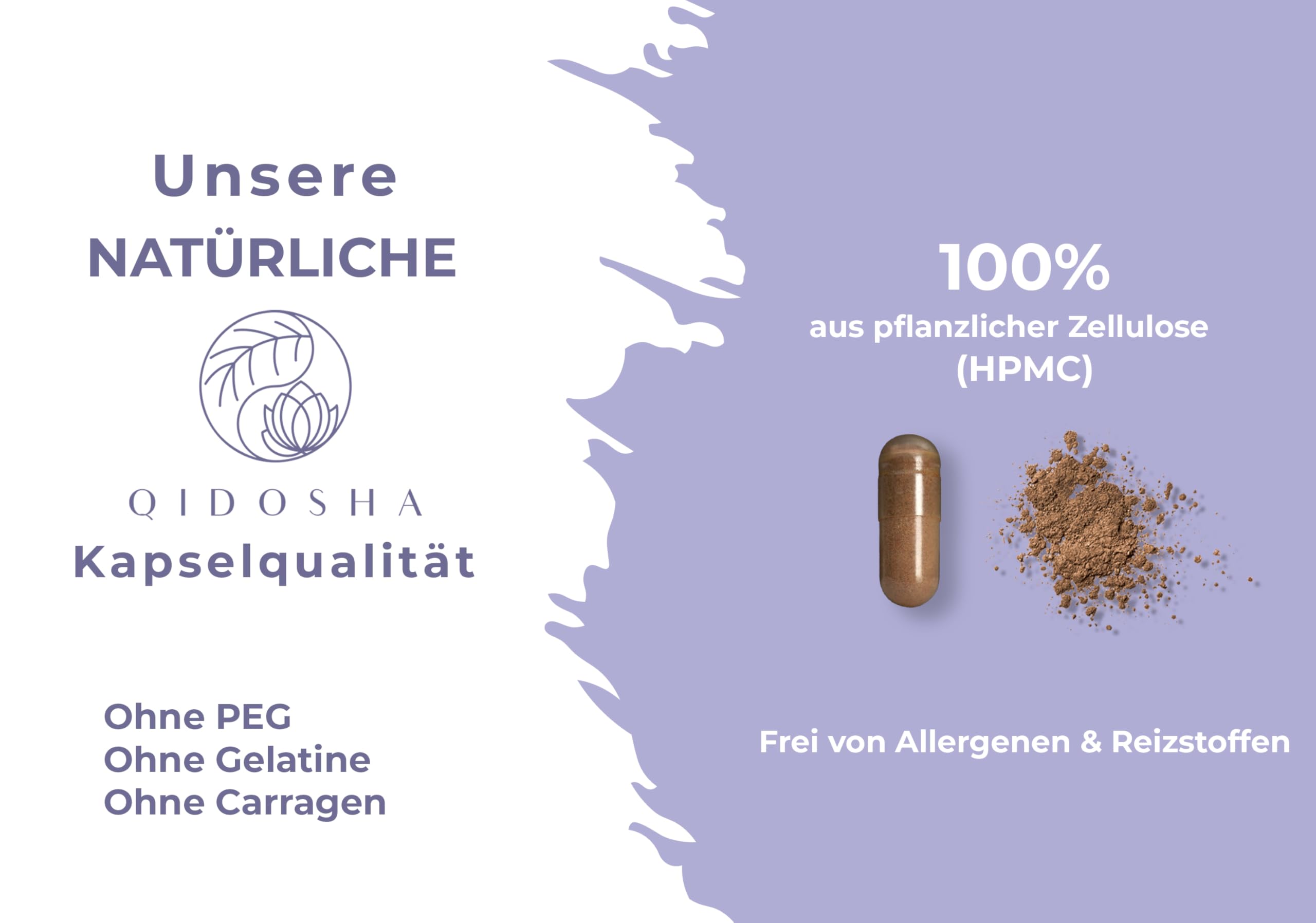 QIDOSHA® Coleus Forskohlii Extrakt, volle 20% Forskolin, 120 Kapseln im Apothekerglas, 400mg je Kapsel, deutsche Fertigung, Wirkstoffgehalt in externem Labor testiert
