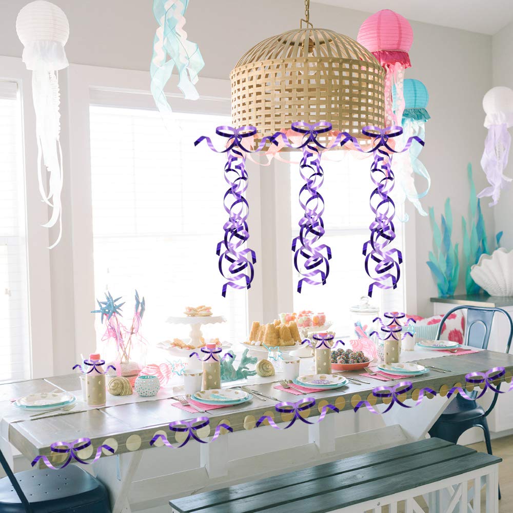 TONIFUL Curling Ribbon-Balloon Ribbon(500 Yards)-Balloon String for Art&Craft Decor,Gift Wrapping,Ribbons and Bows for Birthday Gifts (Purple)