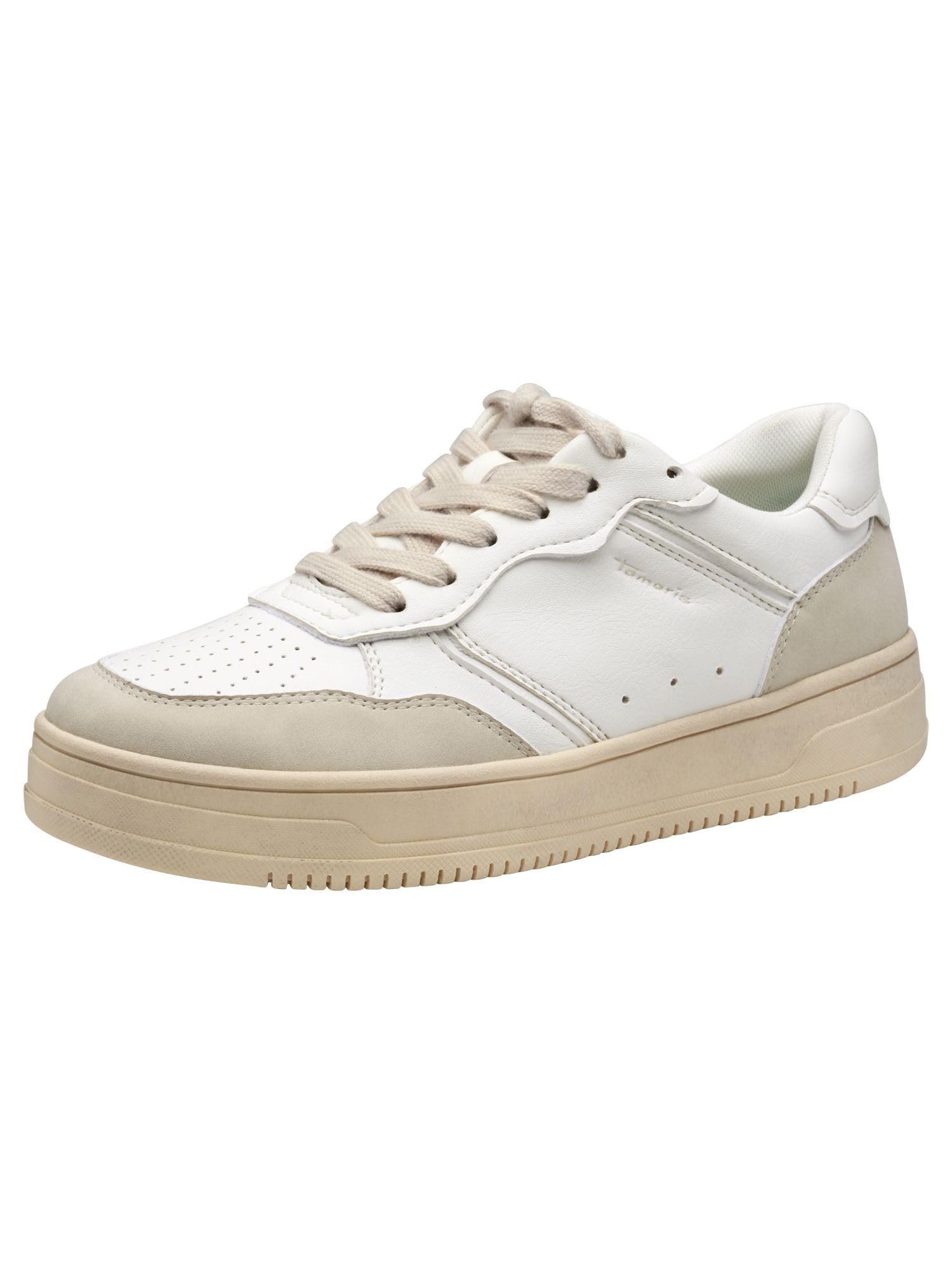 Tamaris Women's 1-23729-44 Lace-Up Shoes, White Comb, 6.5 UK