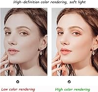 Vista 8 de NURCIX Espejo de baño LED inteligente para pared, espejo de tocador iluminado con luces y botón táctil inteligente para sala de estar, dormitorio