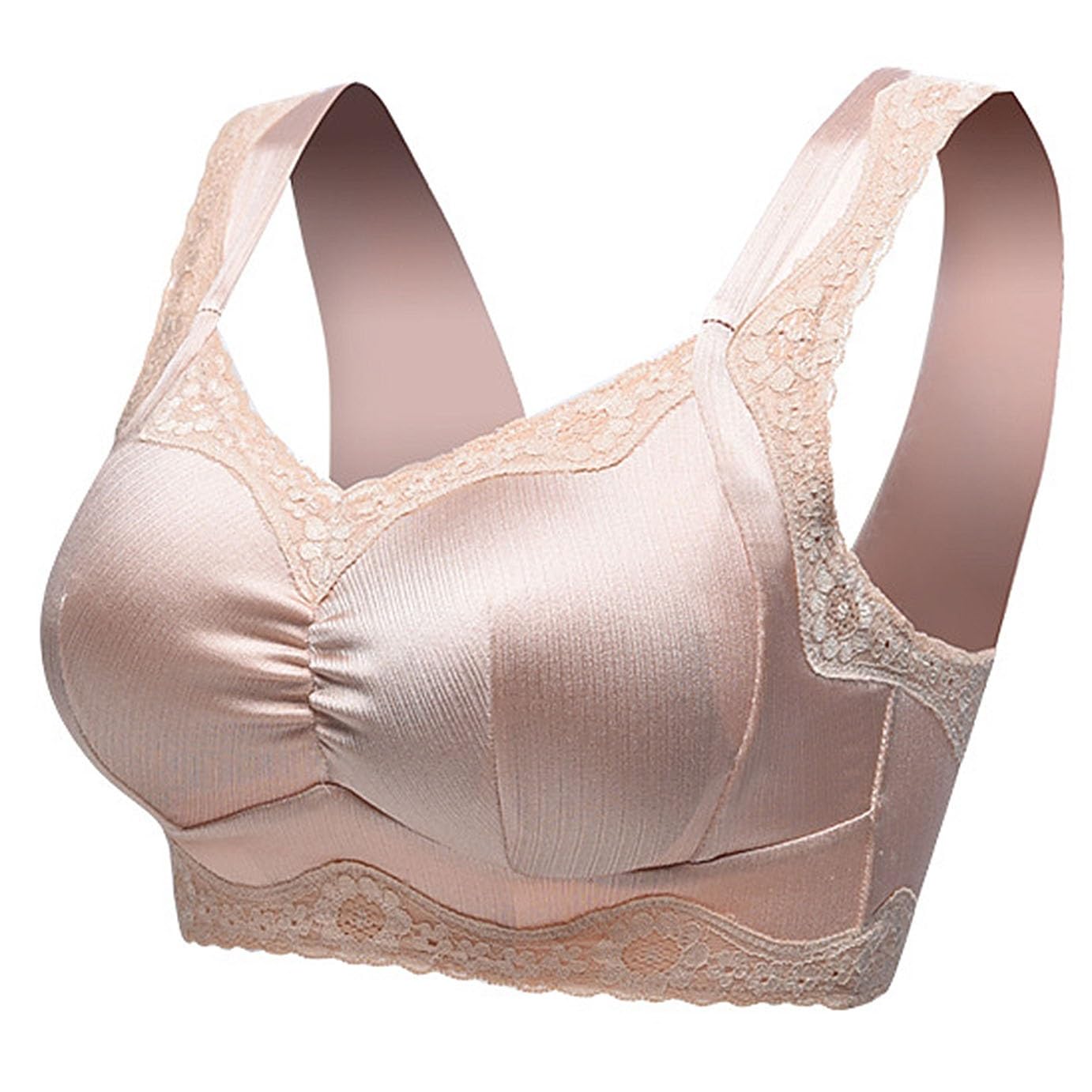 Damen BH Mit Taschen For Mastektomie Mit BH-Pads Herausnehmbare Brustprothesen-BHs Nach Operationen Kabelloses Bralette Bandeau