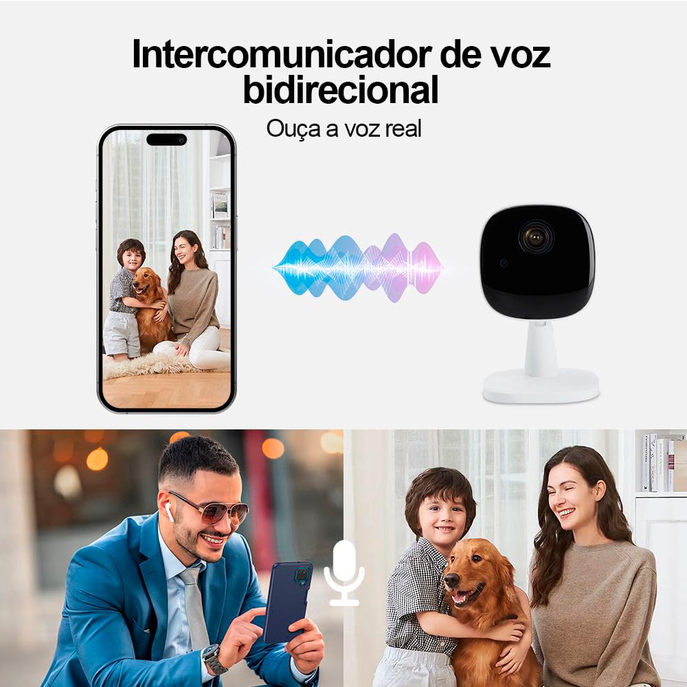 Haiz Câmera de Segurança Interna PIX-Z Smart Compatível com Alexa Wi-fi Bivolt Branco HZ-K258 | Amazon.com.br