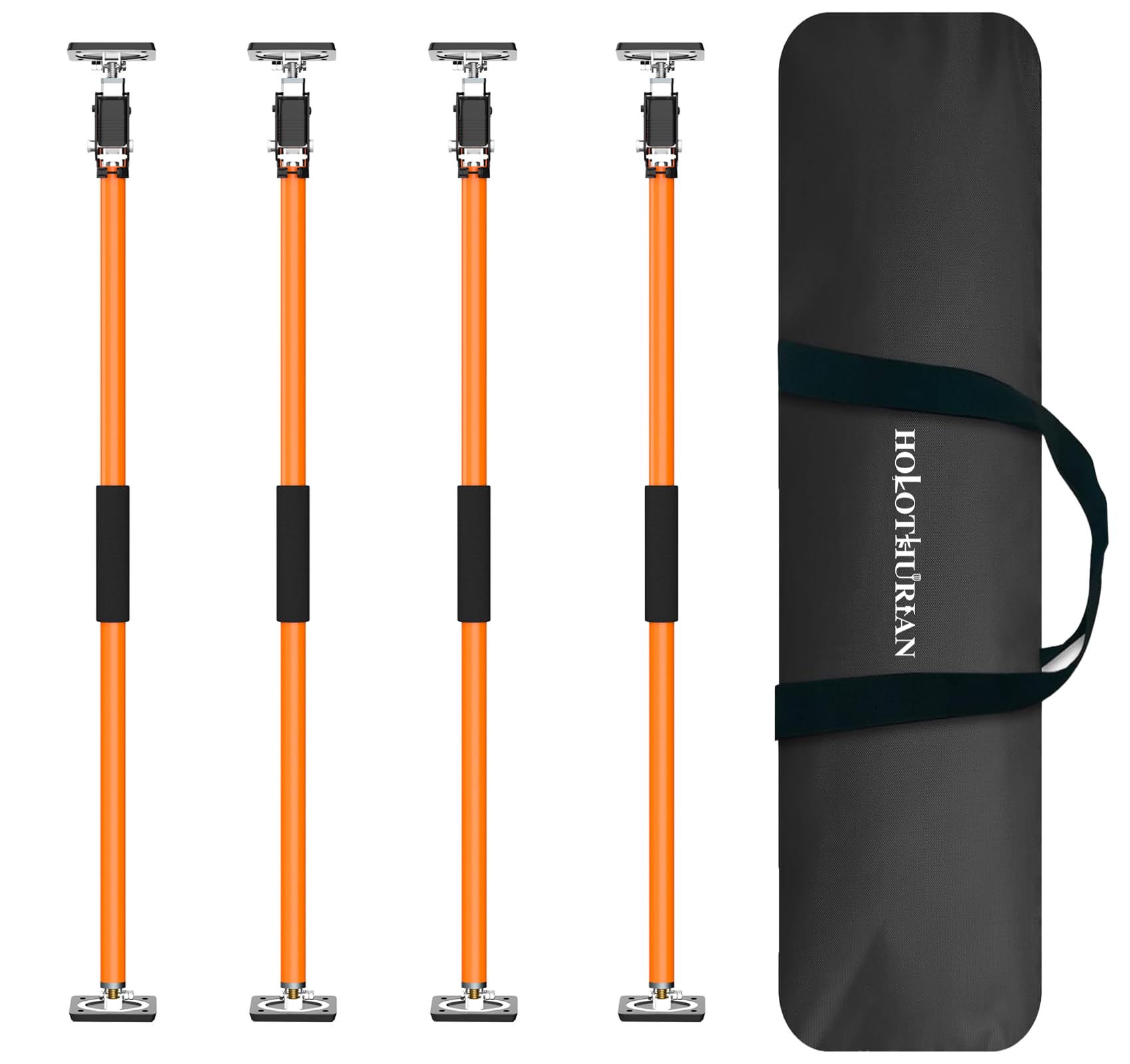 holothurian cabinet jack support pole, 58.7-109.5 inches third hand tools adjustable support pole, 3rd hand support system for upper cabinet installation, 300 lb capacity, 4-pack