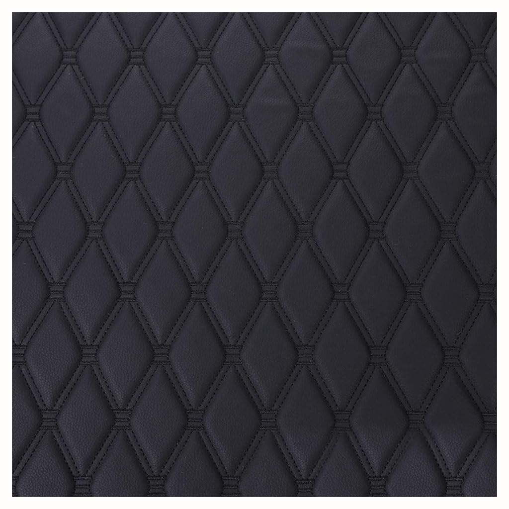 Diamond Quilted Foam Faux Leather Vinyl Fabric Upgraded Non Slip Backed DIY Automotive Headliner Furniture Upholstery Headboards Fabric 63" Wide (Size