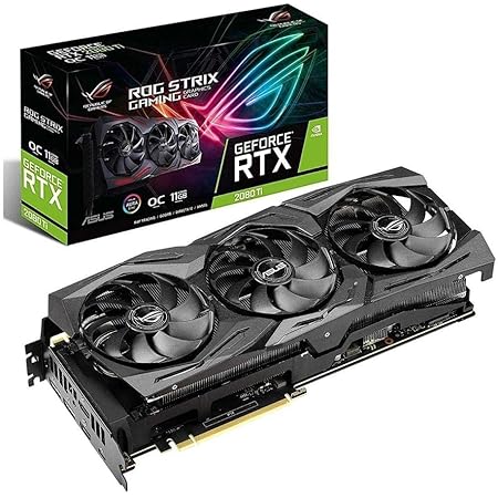 ASUS ROG STRIX GeForce RTX 2080TI-O11G Overclocked 11G GDDR6 HDMI DP 1.4 USB Type-C Gaming Graphics Card (ROG-STRIX-RTX-2080TI-O11G)