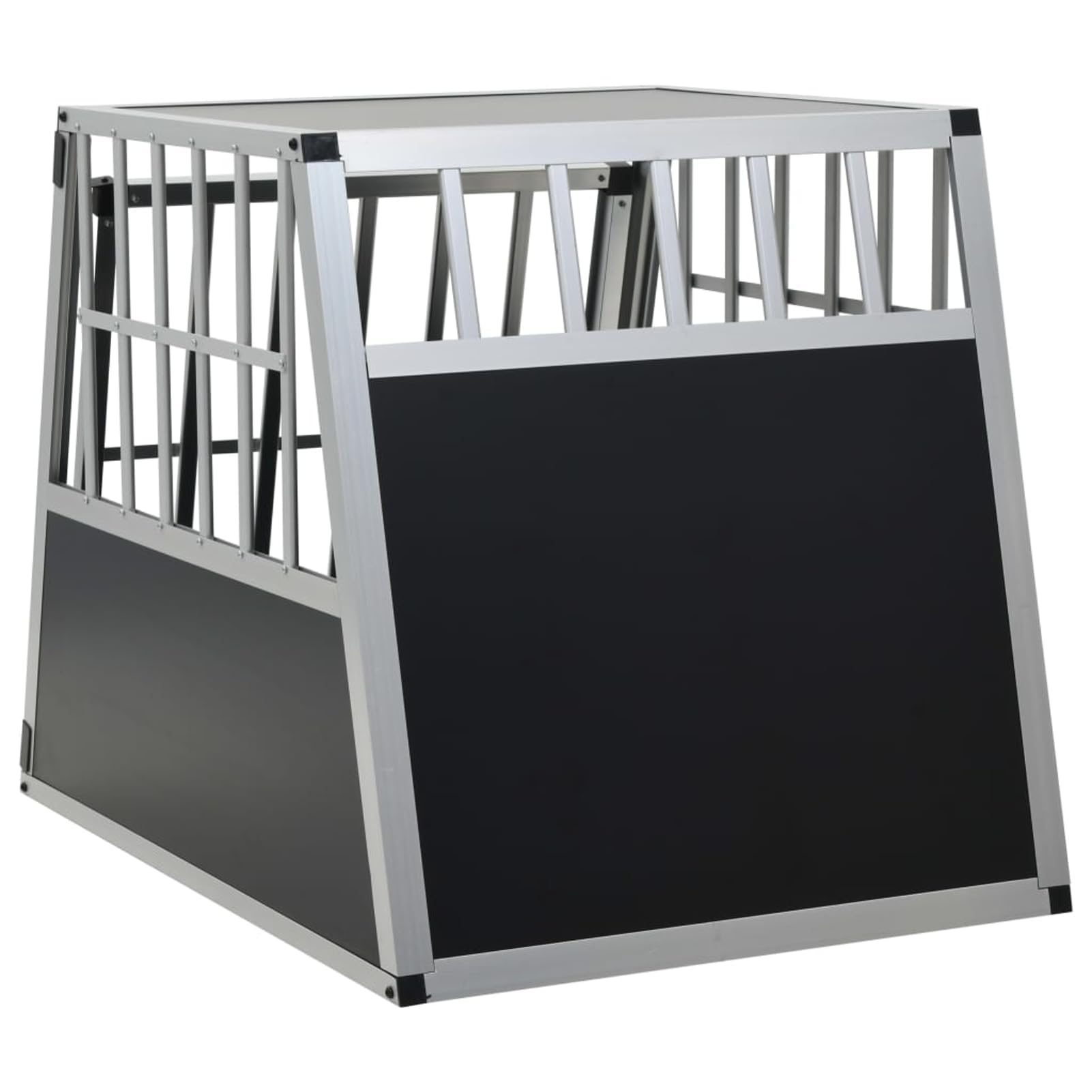 Hundetransportbox mit Einzeltür 65 x 91 x 69,5 cm Hundebox 170664