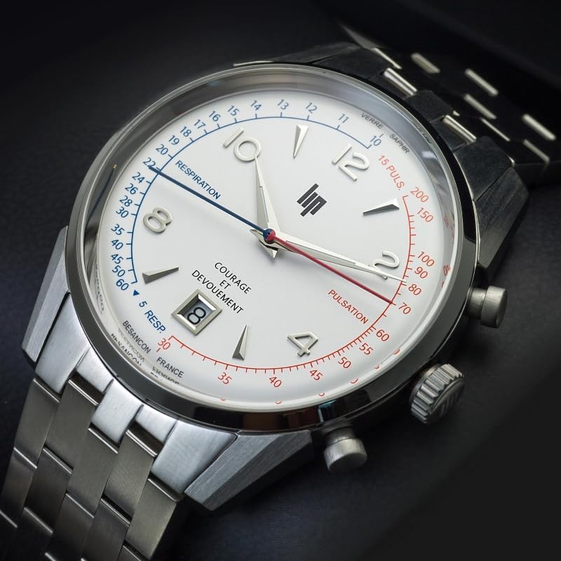 Montre Lip Himalaya Courage 40 mm acier cadran classique - 2