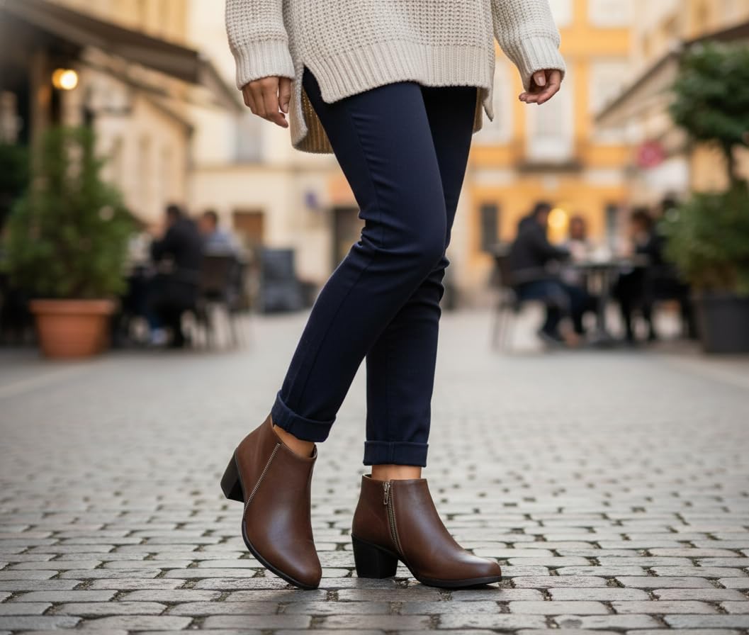 NOESLOMISMO BY DILEMA Stivaletti donna in vera pelle Tronchetti e anfibi eleganti autunnali e invernali Modelli bassi o con tacco, scamosciati o lisci, wide fit, ideali per ufficio o tempo libero