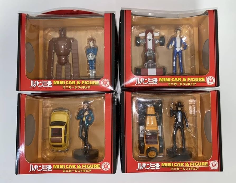 ルパン三世 フィギュア付きミニカー Amazon.co.jp: □ プライズ品 ルパン三世 ミニカー&フィギュア