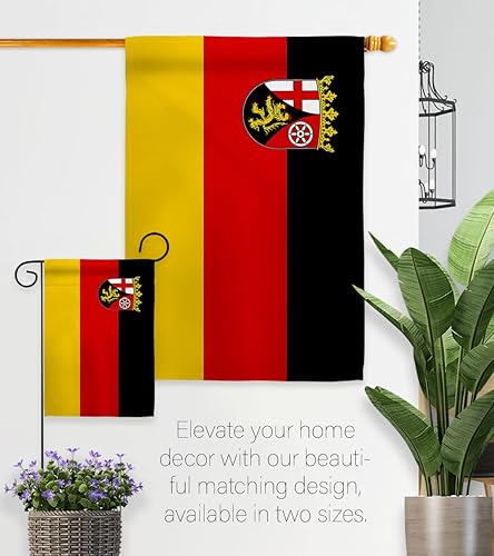 Miniatura 8 de Rhineland Palatinate House Flag - Regional Germany States Central Europe Territory Old History Country Particular Area - Decoration Banner Small