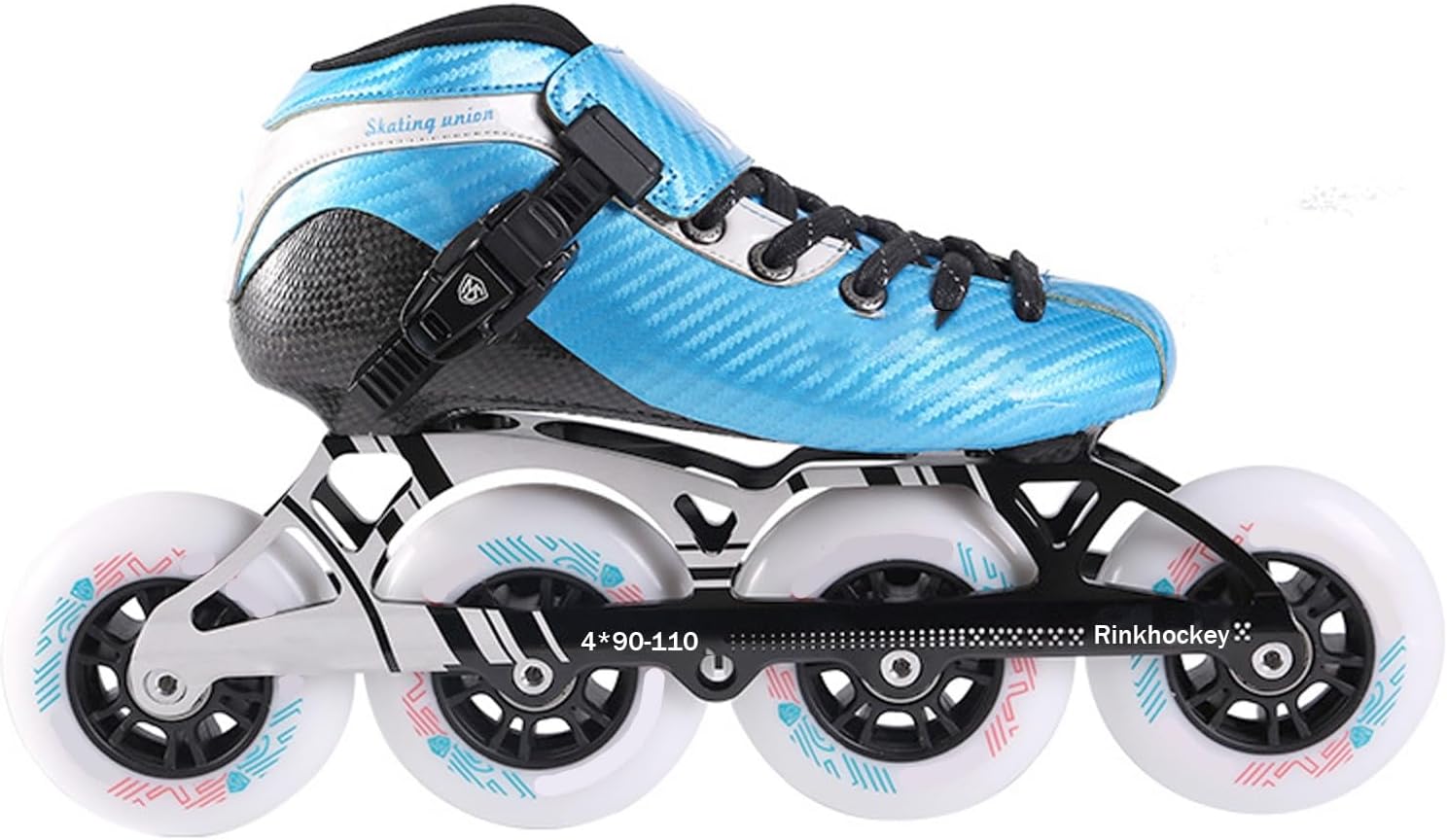 Inline Speed Skates Adult for Women and Mens, Heat Moldable High Performance Racing Skates, Carbon Fiber Professional Competitive Skating Roller Skates, Unisex