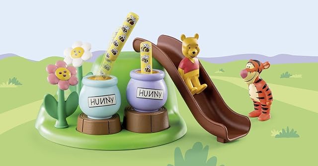 Foto 3 de 8 de PLAYMOBIL 1,2,3 y Disney 71317 Winnie The Pooh y Tigger Jardín de Abejas Juguetes educativos para niños…
