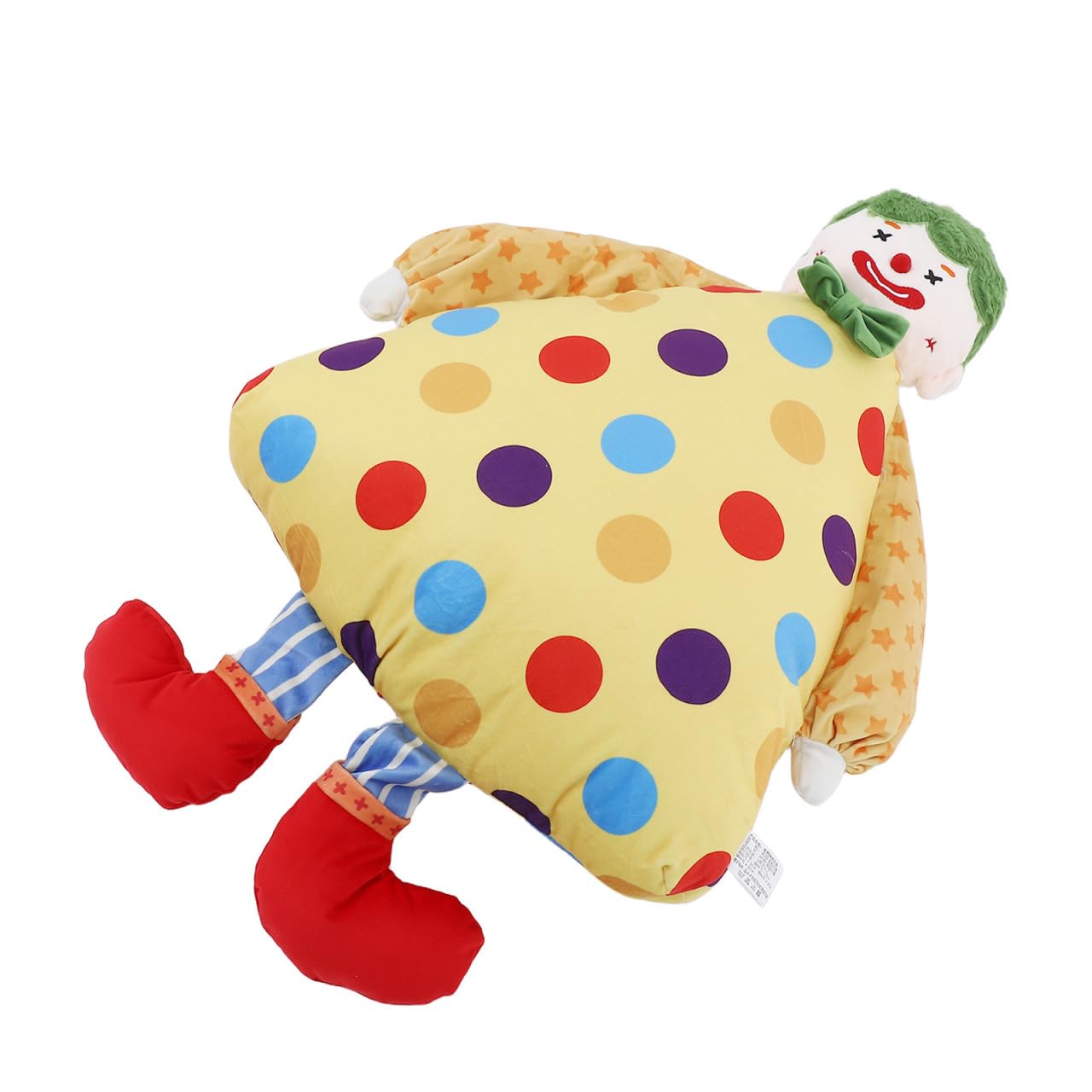 Coussin clown jaune peluche douce idee cadeau de Noel originale enfant