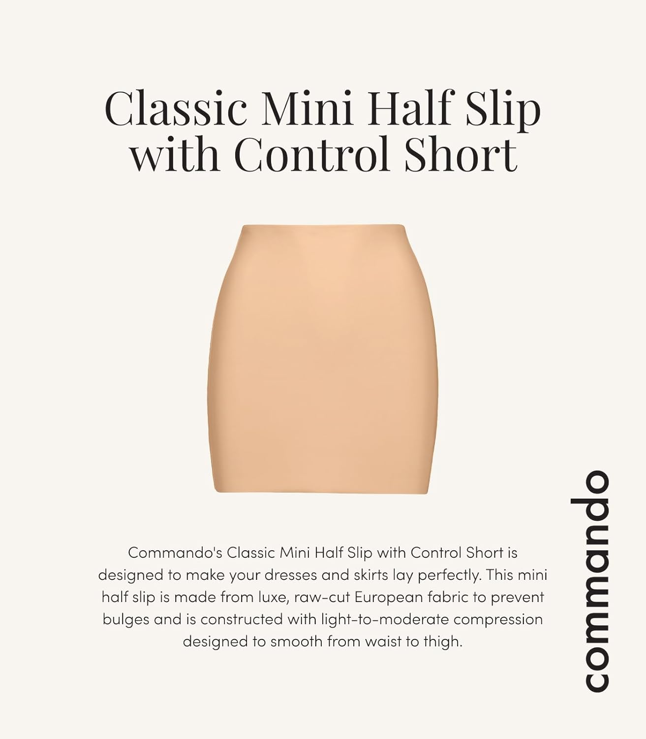 commando womens Classic Mini Half Slip With Shorts - Image 4