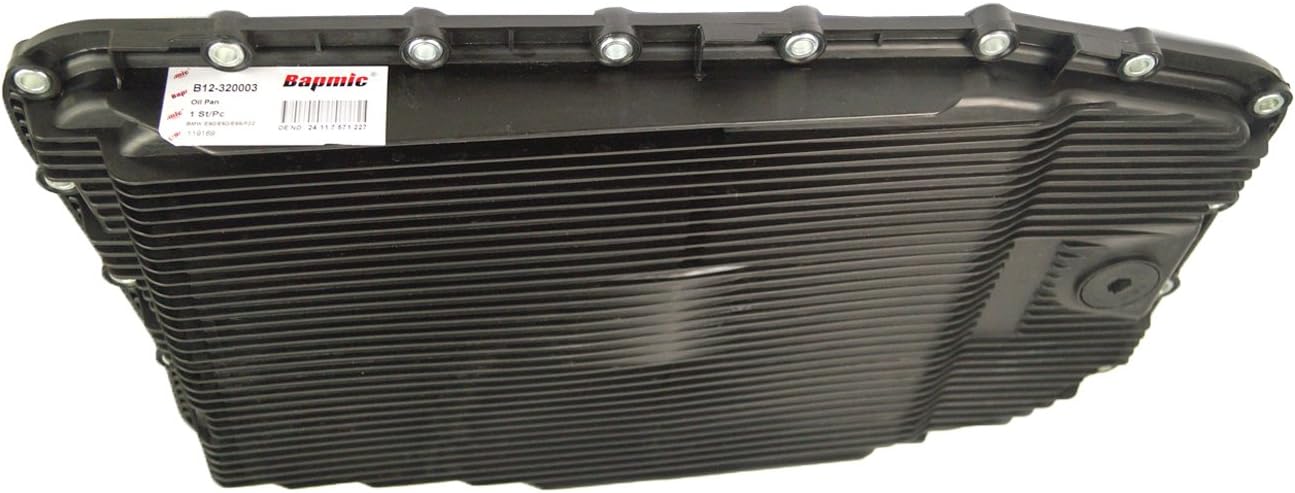 Bapmic Automatic Transmission Oil Pan with Filter & Gasket & Screw Kit Compatible with BMW E70 E90 320i 335i 530i 528i 750i 750Li 760Li X5 X3 6HP26 24152333903