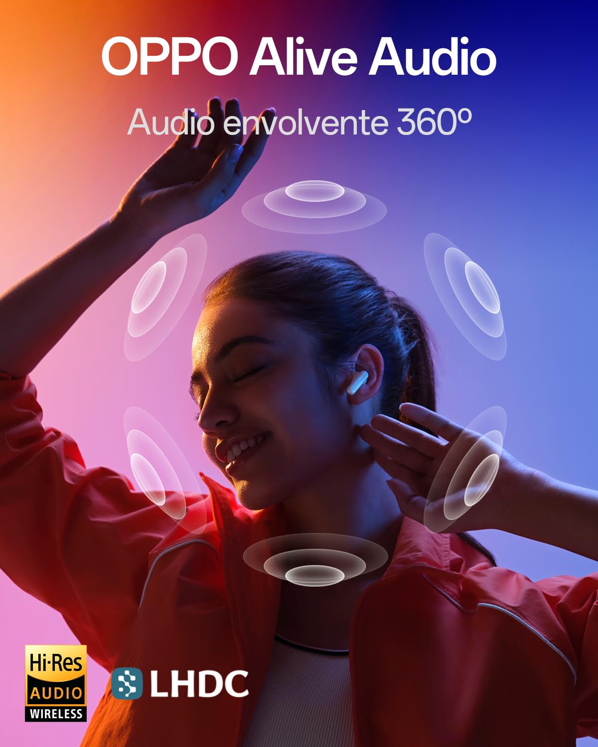 OPPO Enco Air5 Pro Auriculares True Wireless, Bluetooth 6.0 In-Ear, Cancelación Activa 55dB, Llamadas Claras IA Triple Mic, Hi-Res Audio, 54 Horas Autonomía, Graves Profundos, IP55, Matte Black