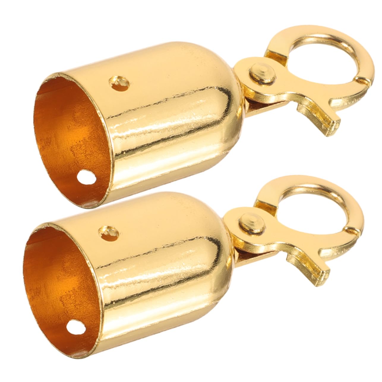 NULYLU 2pcs Lanyard Stops for Rope Ends Snap Hooks Stainless Steel Decking Rope Fittings