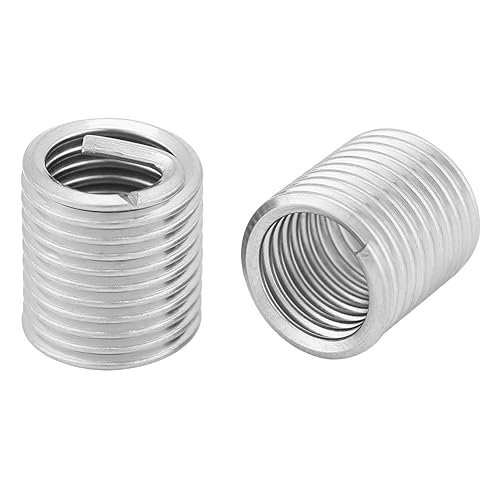 Insertos de hilo de alambre, 100 piezas de acero inoxidable helicoidal de alambre helicoidal insertos de rosca de tornillo M8 x 1.25 x 2D Kit