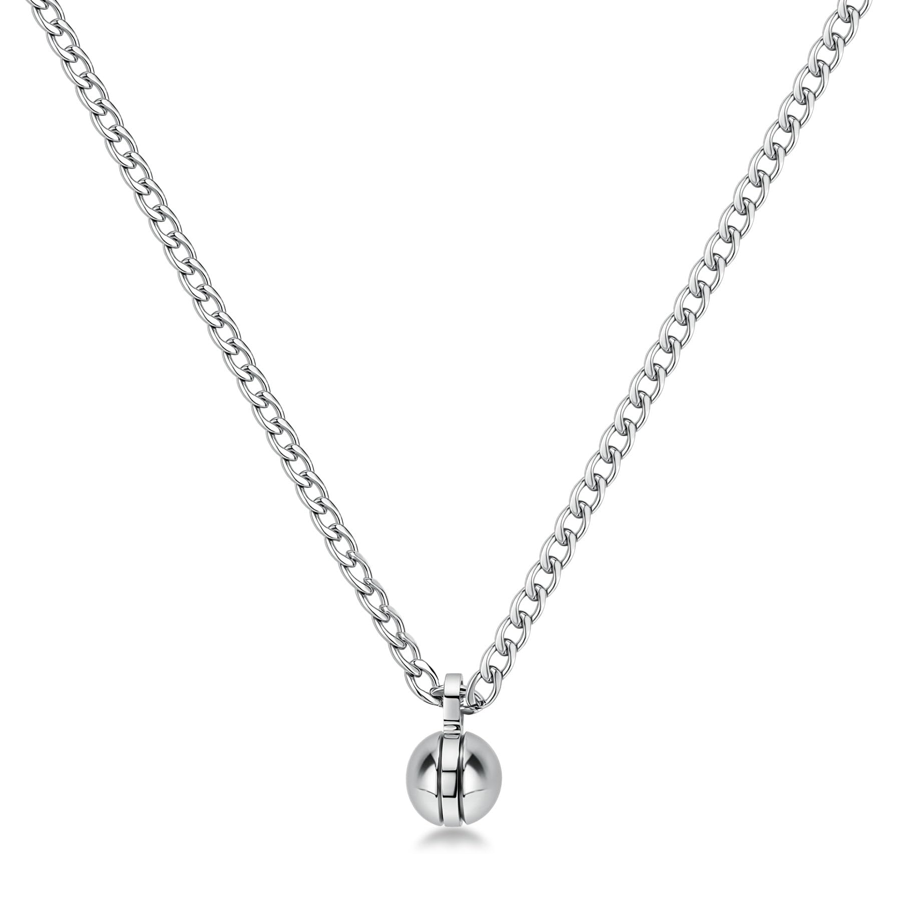 Brosway Collana Uomo Collana in acciaio 316L con pendente centrale a sfera