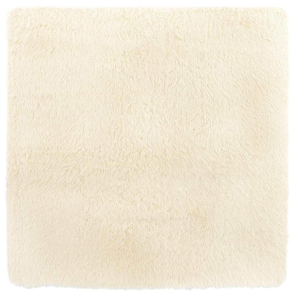 Tapis shaggy antidérapant NAVARRA résout les sols froids et glissants 160x160 cm crème