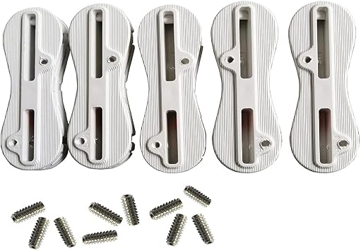 5 Boxes/Set Fusion Fin Box 1 Center + 4 Side Surfboard Fins Surf Fin Plugs 0 + 9 Degree for FCS 2 Surfing Fin Plug White