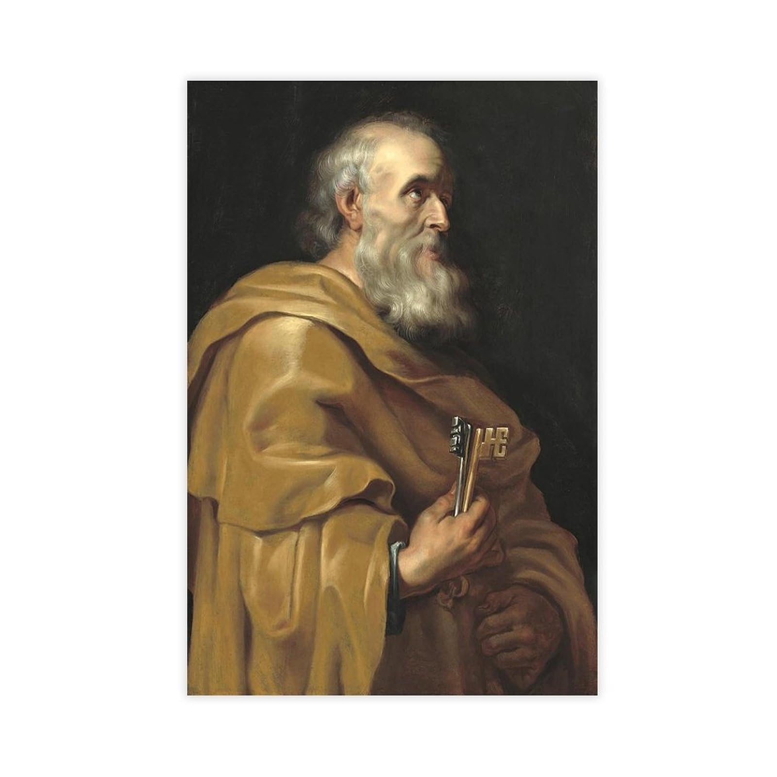 Toile Saint Pierre Paul Rubens 30x45cm | Déco murale chambre - 8