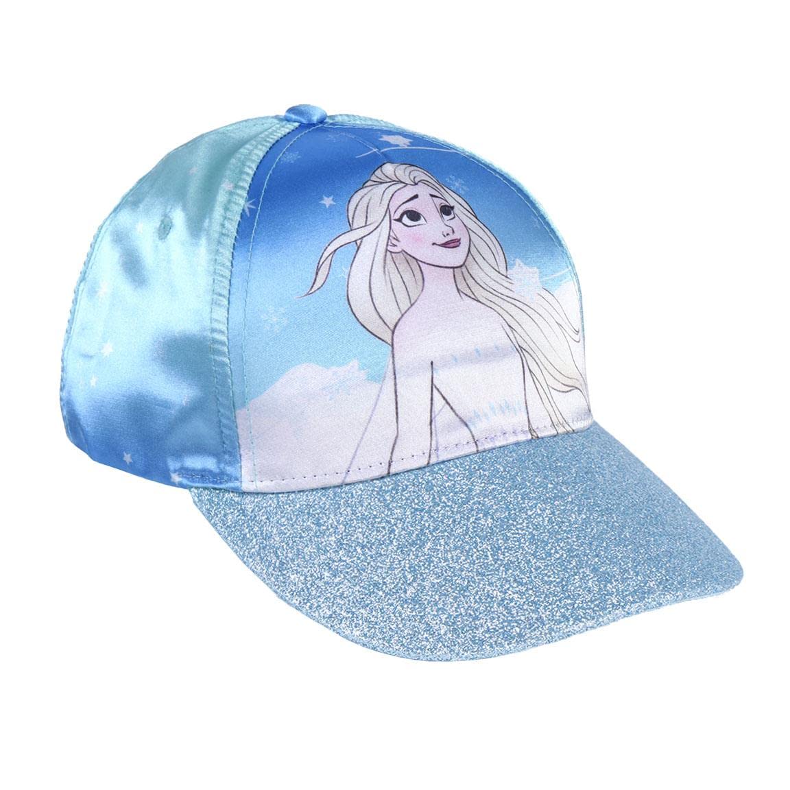 CERDÁ LIFE'S LITTLE MOMENTS Gorra con Visera Curva de Frozen - Color Azul - Apta de 4 a 8 Años - Con Bordados de la Colección - Gorra para Niños con Velcro Trasero Ajustable - Producto Original Diseñado en España