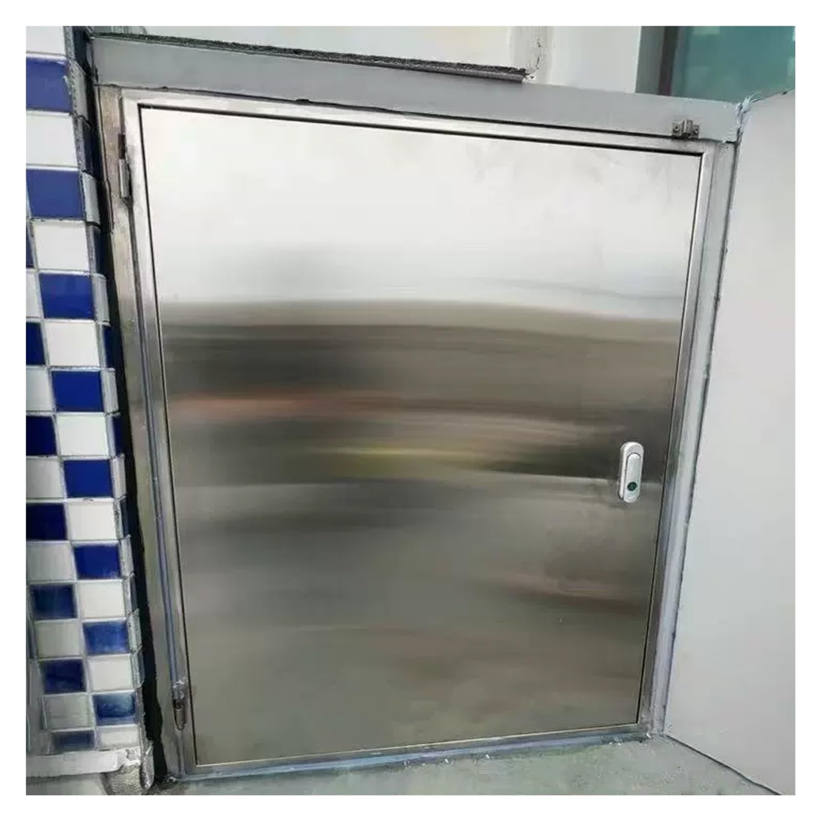 MZZKFC Lockable Fire Access Panel，﻿Customizable 304 Stainless Steel Inspection Cover Rust-proof & Paintable，Embedded Plumbing Access Door for Basement & HVAC(32x36in)