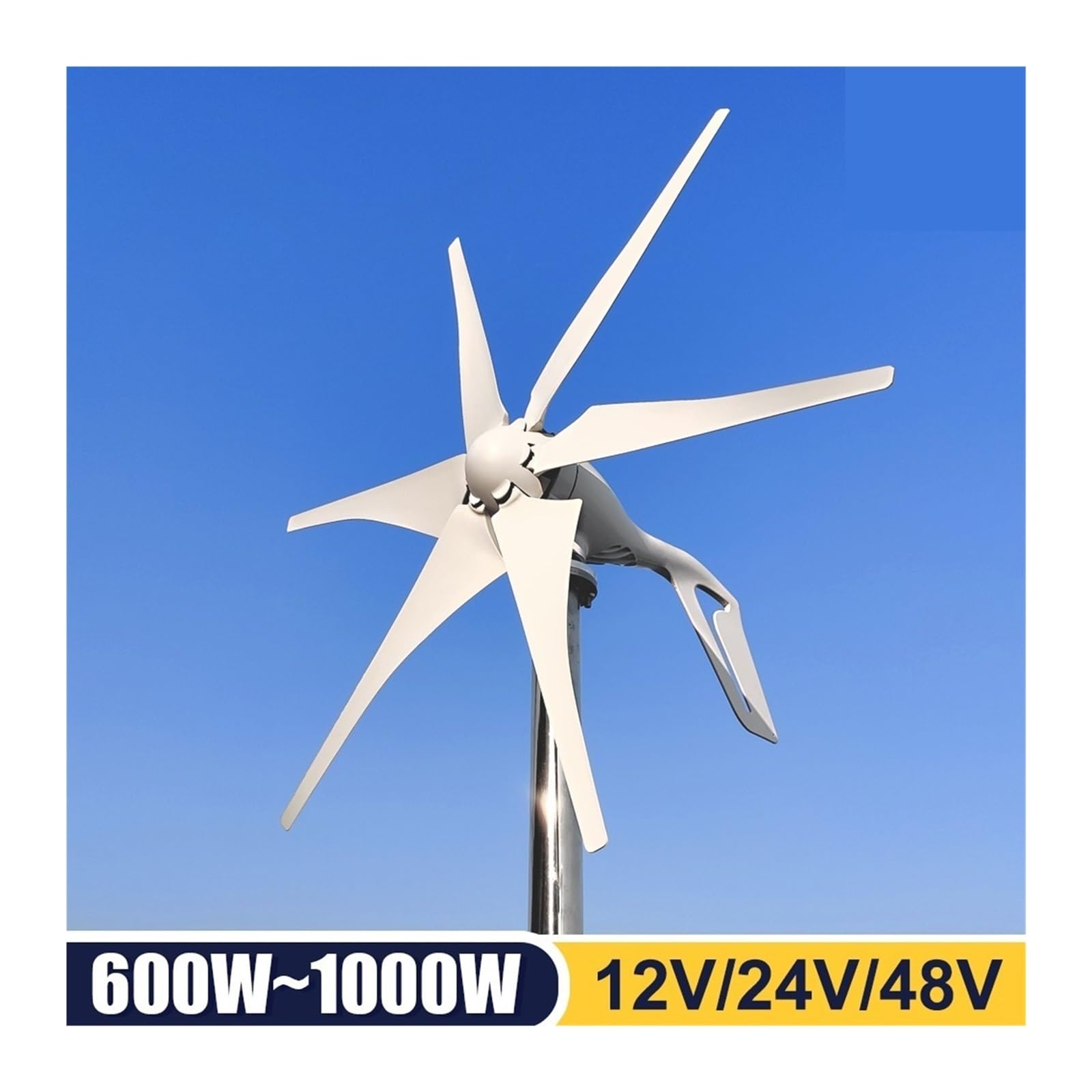 Windturbinengenerator, 1000W 12V 24V Windturbinengenerator Komplettset Windmühle MPPT/Laderegler Kleiner Windgenerator Heimgebrauch Geräuscharm für Marine, Wohnmobil, Zuhause(MPPT Controller,12v)