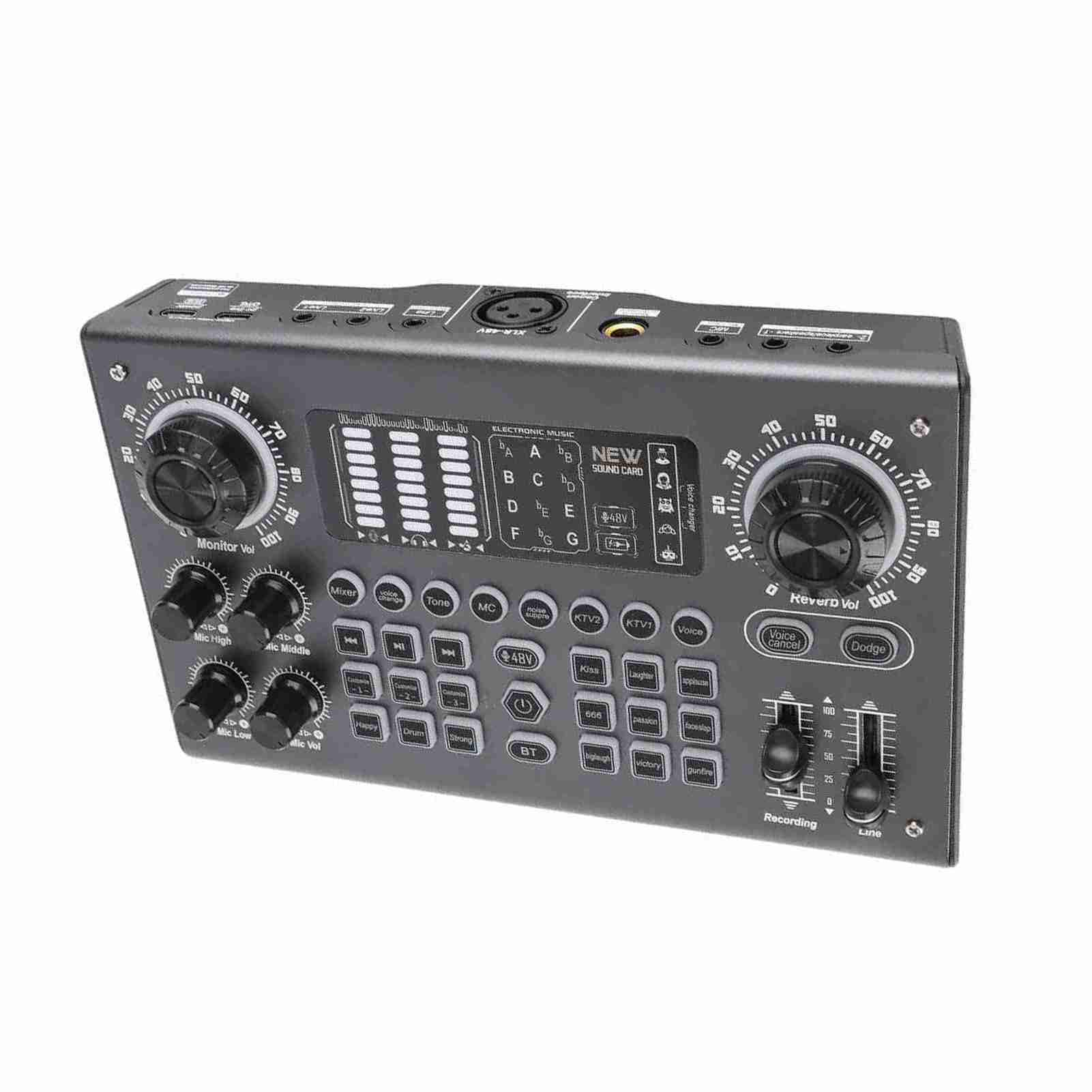Profesjonalny mikser dźwiękowy USB Bluetooth Dźwięk Konsola miksująca w jednym rozwiązaniu do nagrywania studyjnego transmisji na żywo Karaoke Metal Compact Portable