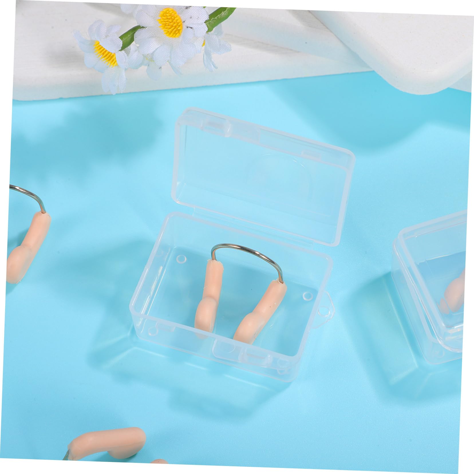 Toyvian Clip De Nariz De Natación Cable Protector Clips De Nariz De Natación Tapones Nasales para Nadar Tapón Nasal para Nadar Pinza Nasal para Piscina Beige 6 Piezas X 4