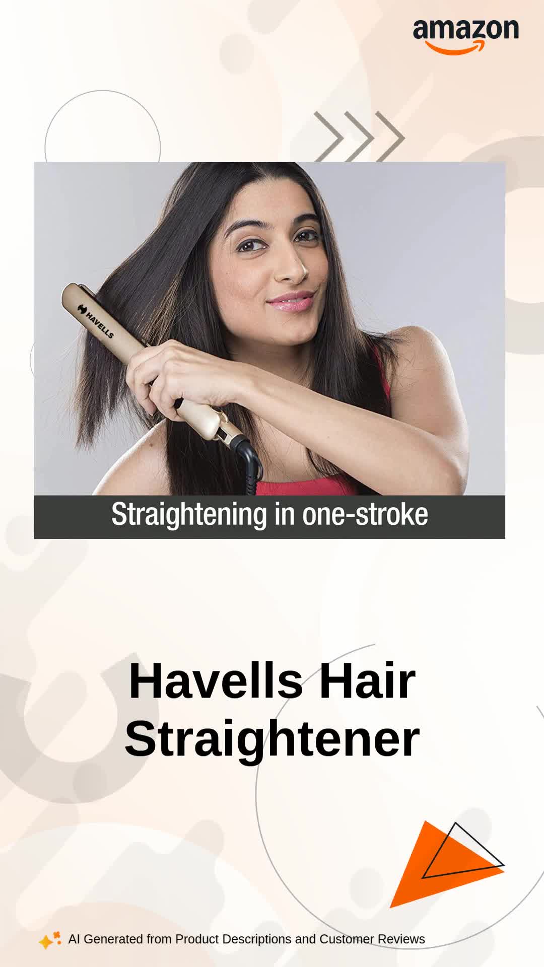Havells HS4152 Titanium plates professional Hair Straightener