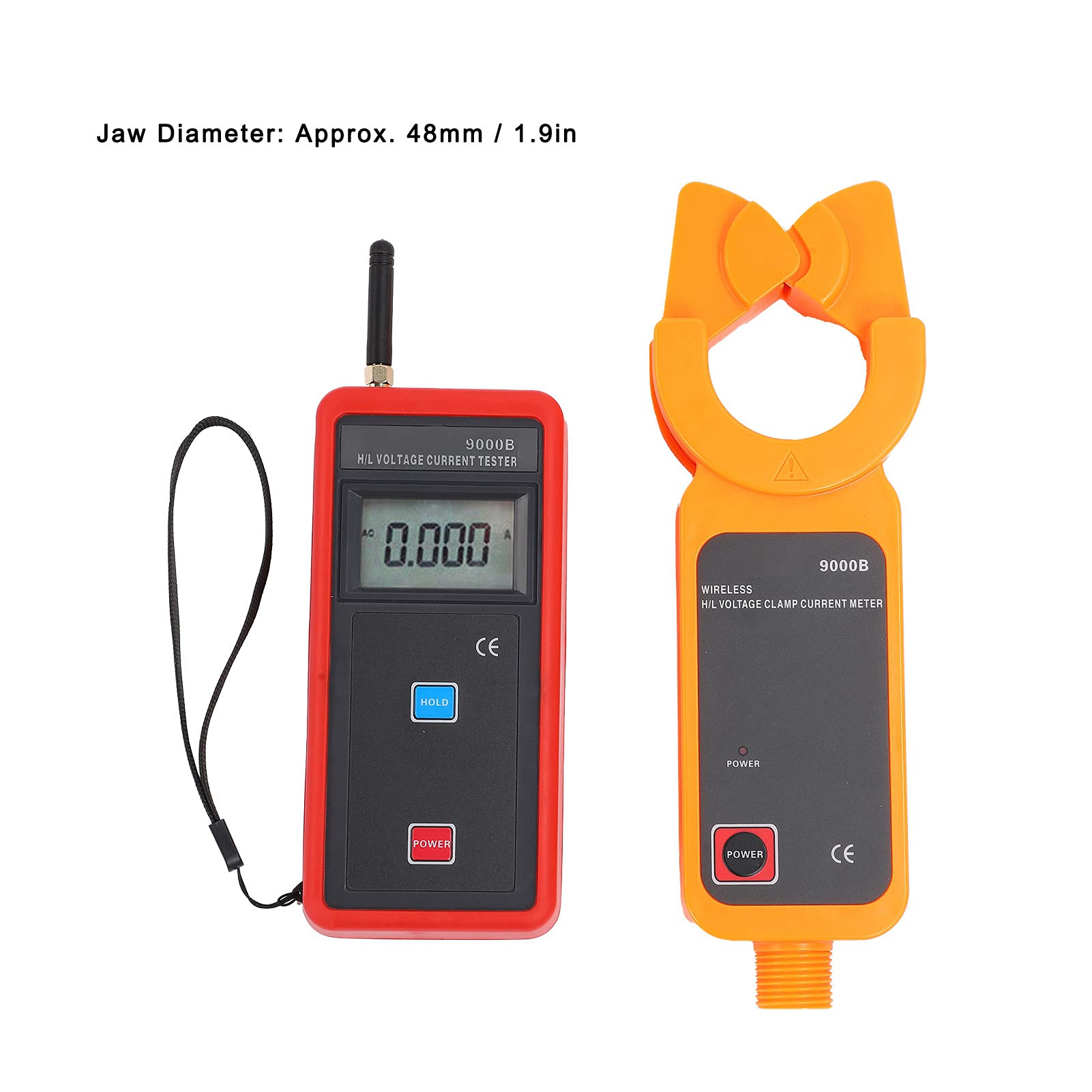 FTVOGUE ETCR9000B Pinza Amperimétrica Inalámbrica, 0.00mA-1200A Mordaza