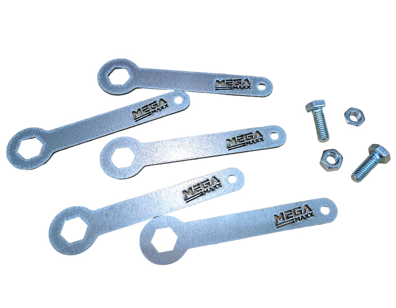 Megamaxx Light Uk M6 10Mm Mini Spanners (Pack Of 5) - For Tightening & Unscrewing Nuts & Bolts - Wrench, Socket - Toolbox Essential For Workshop, Warehouse, Shed, Garage