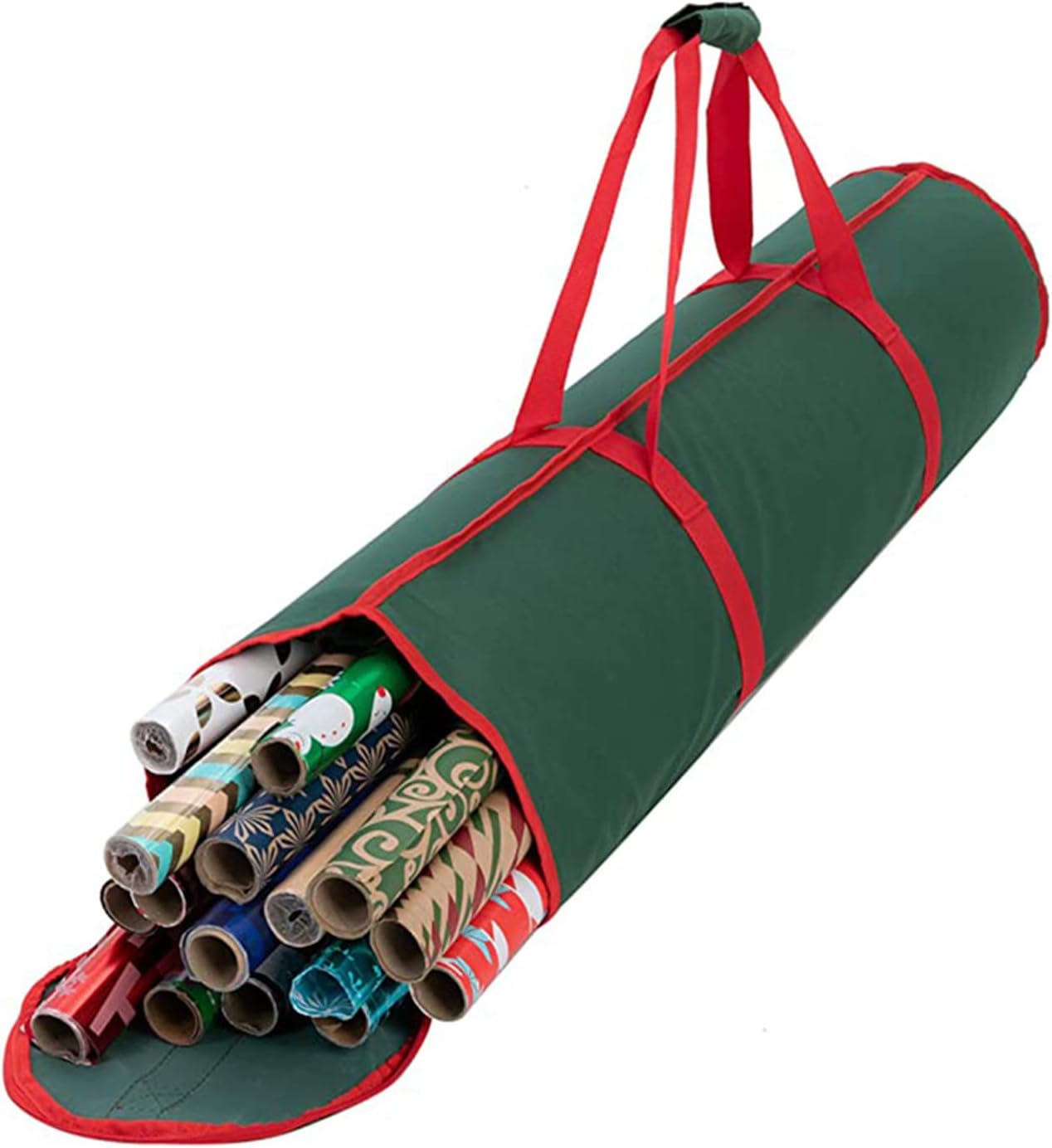 Christmas Wrapping Paper Storage Bag Oxford Cloth Paper Rolls Container For Holiday Wrap Box