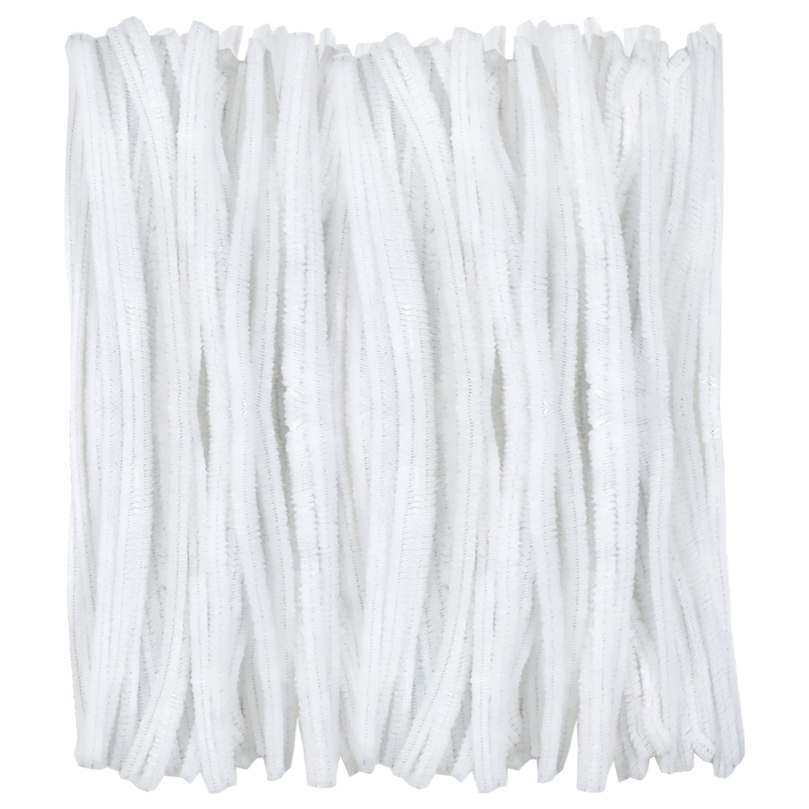 Scovolini In Ciniglia 400 Pz - Steli Bianchi 6mm X 30cm, Per Lavoretti, Decorazioni, Pulizia, Fai Da Te - Foto 5